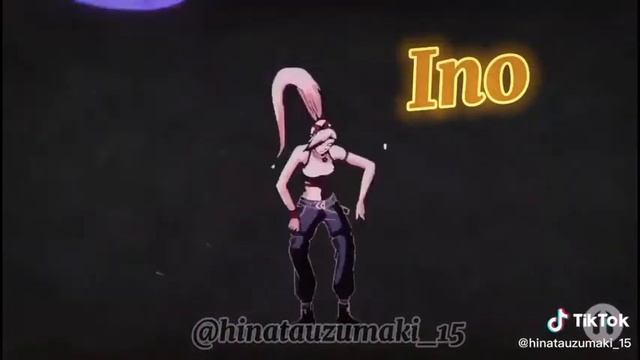 Sakura ten ten Ino y hinata bailando