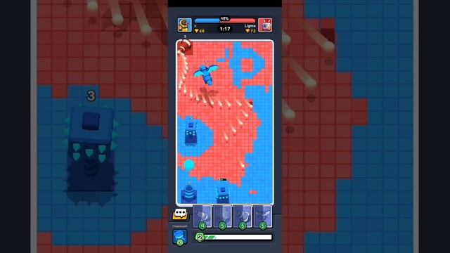 прохождение одного уровня в игре "color clash"