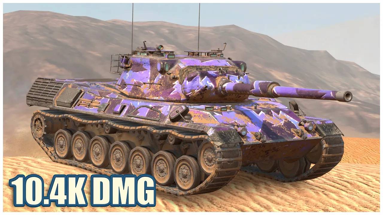 Leopard 1  10.4К УРОНА  6 ФРАГОВ  Tanks blitz