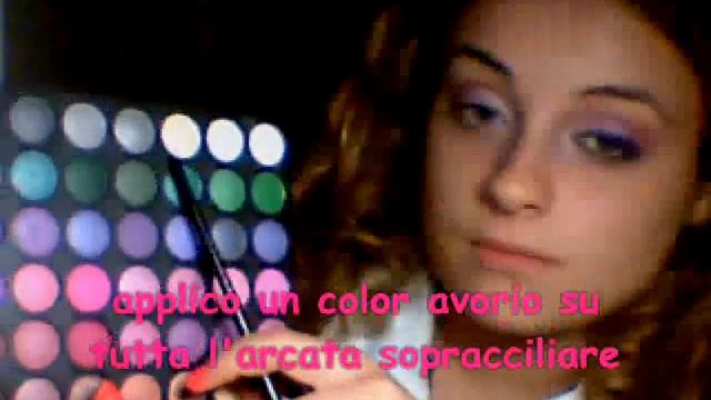 Make up Tutorial • Viola e bianco