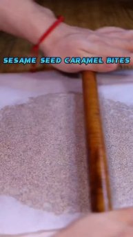|caramel sesame seed bites | #recipe #ytshorts #amazing #trending #viral @sadiarizkazmi