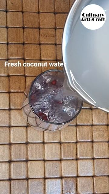 Coconut Water Fruit Cooler | Drink With Chia Seeds #shorts #shortfeed #ytshorts #youtubeshorts