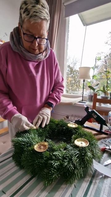 Adventskranz basteln