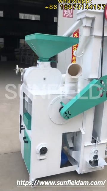Diesel driven combined rice milling machine with destoner