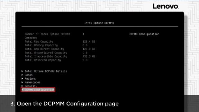 How to adjust the Intel DCPMM remaining spare block percentage thresholds through UEFI