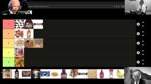 PRESIDENTS RANK ICE CREAM TOPPINGS