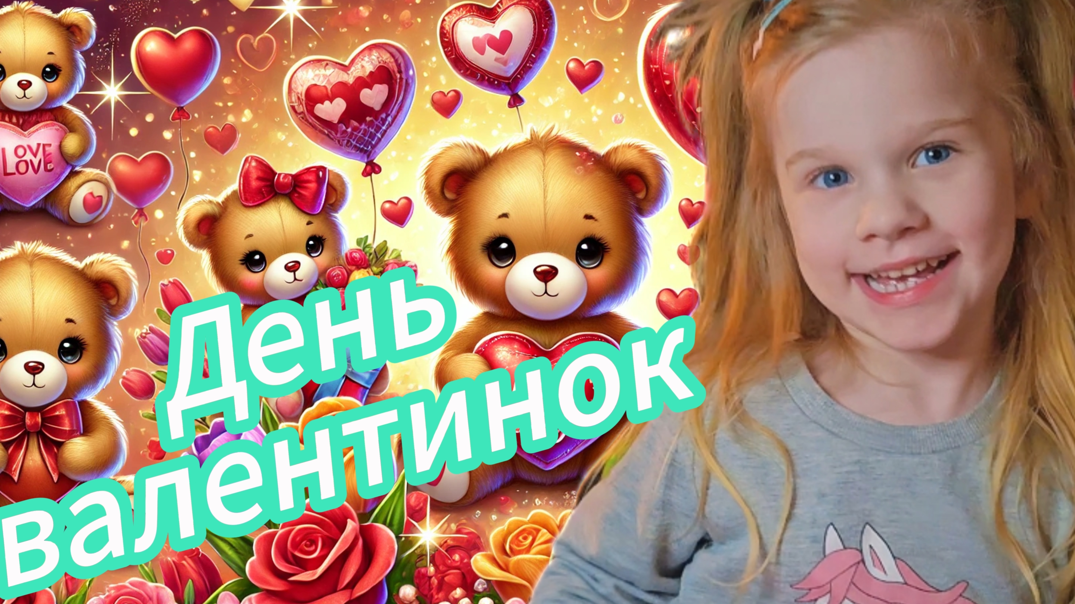 Лилли поздравляет своих друзей с днём Святого Валентина