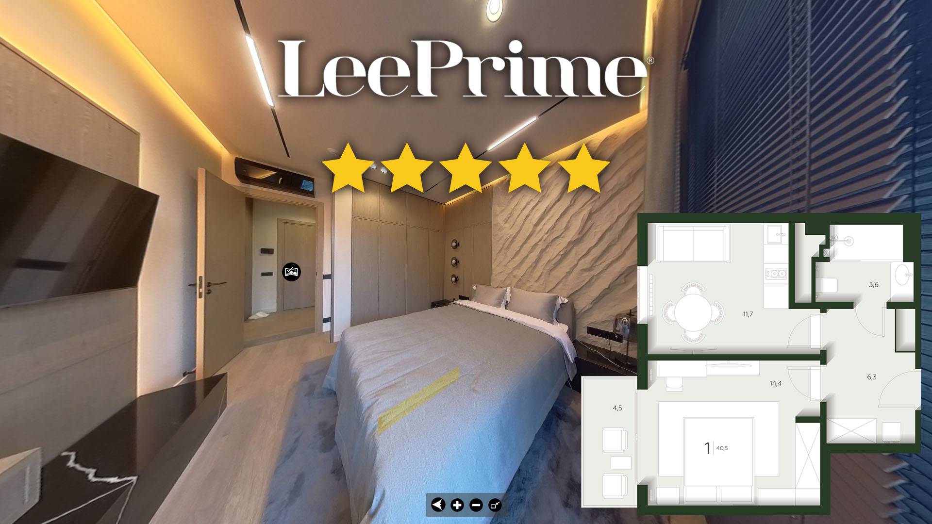 Роза Хутор, LeePrime, продажа апартамента 40м²