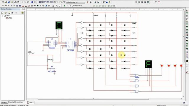 Постоянное запоминающее устройство на Multisim 14.1