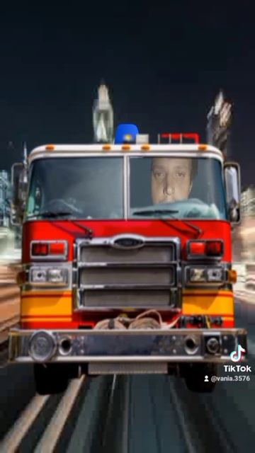 новый эфект с тик тока пожарная машина