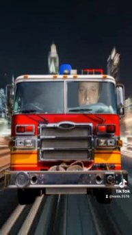 новый эфект с тик тока пожарная машина