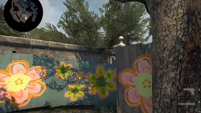 Overpass "128 tickrate" 3 smoke grenades on the B near the slide on the playground