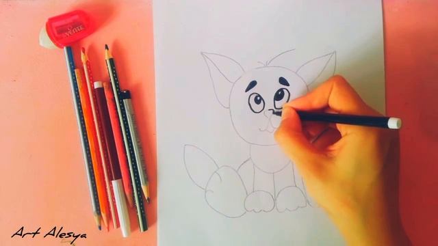 Рисую милого щенка!🥰