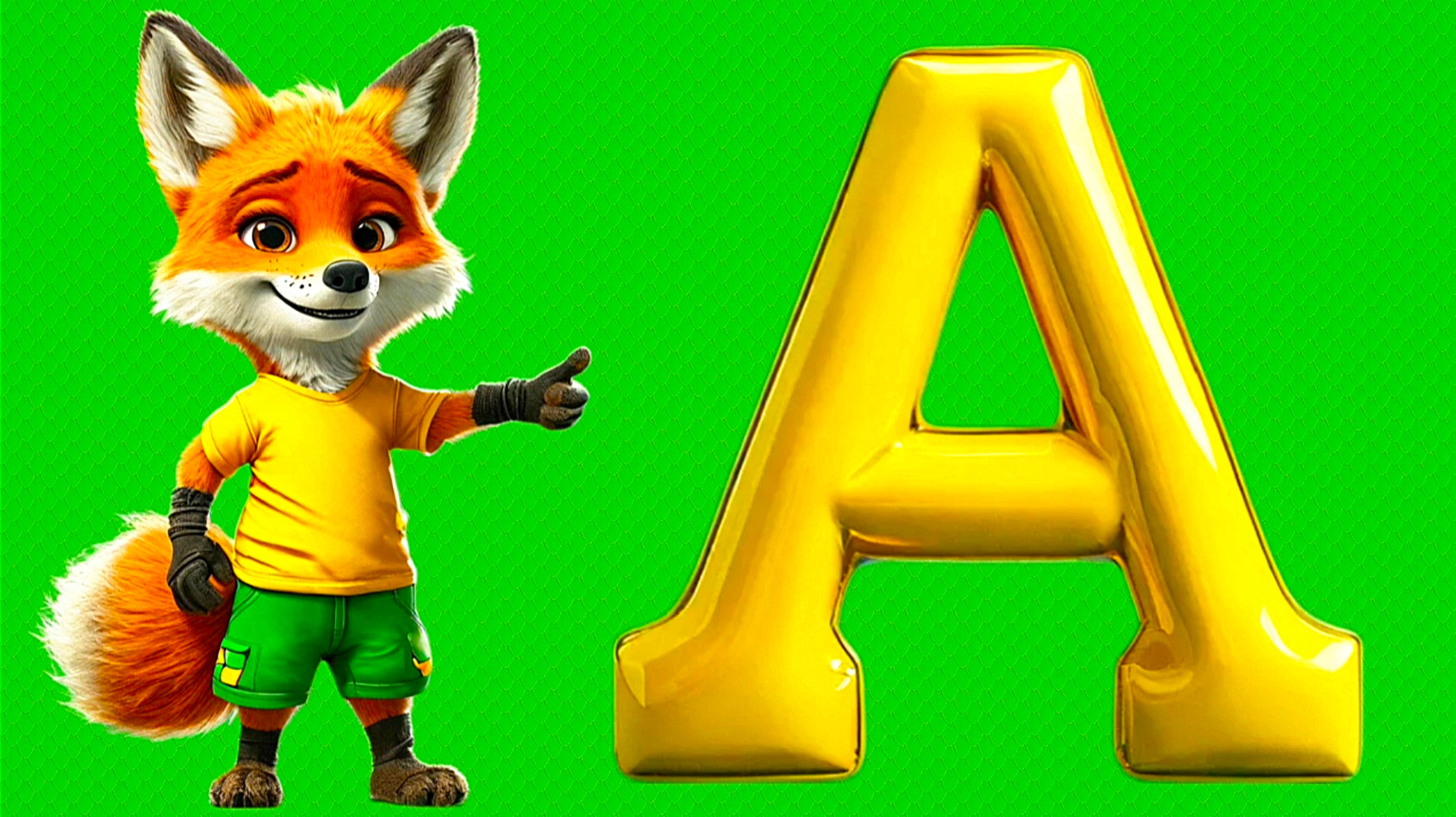 Мультик про букву А 🅰️☺️🦊 Развивающие песенки для детей🧸