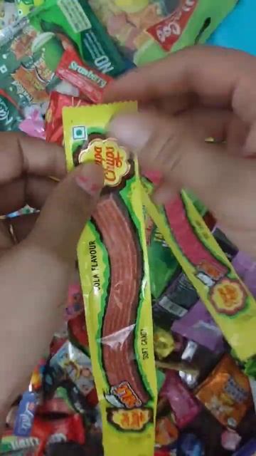 yummy 😋 😋  Chupa Chups Sour Belt Cola Flavour SOFT Candy #shorts