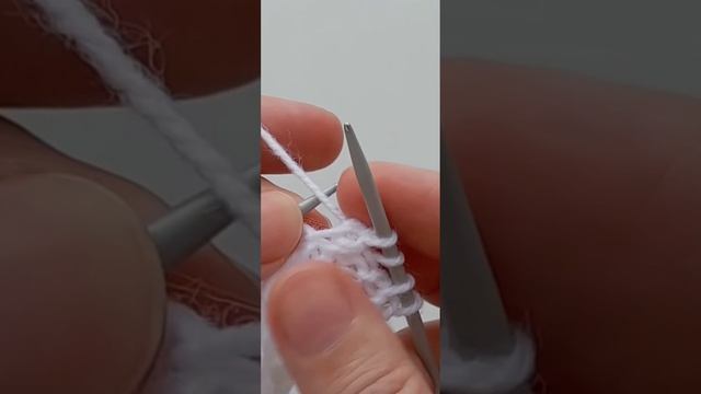 Двухсторонний узор спицами