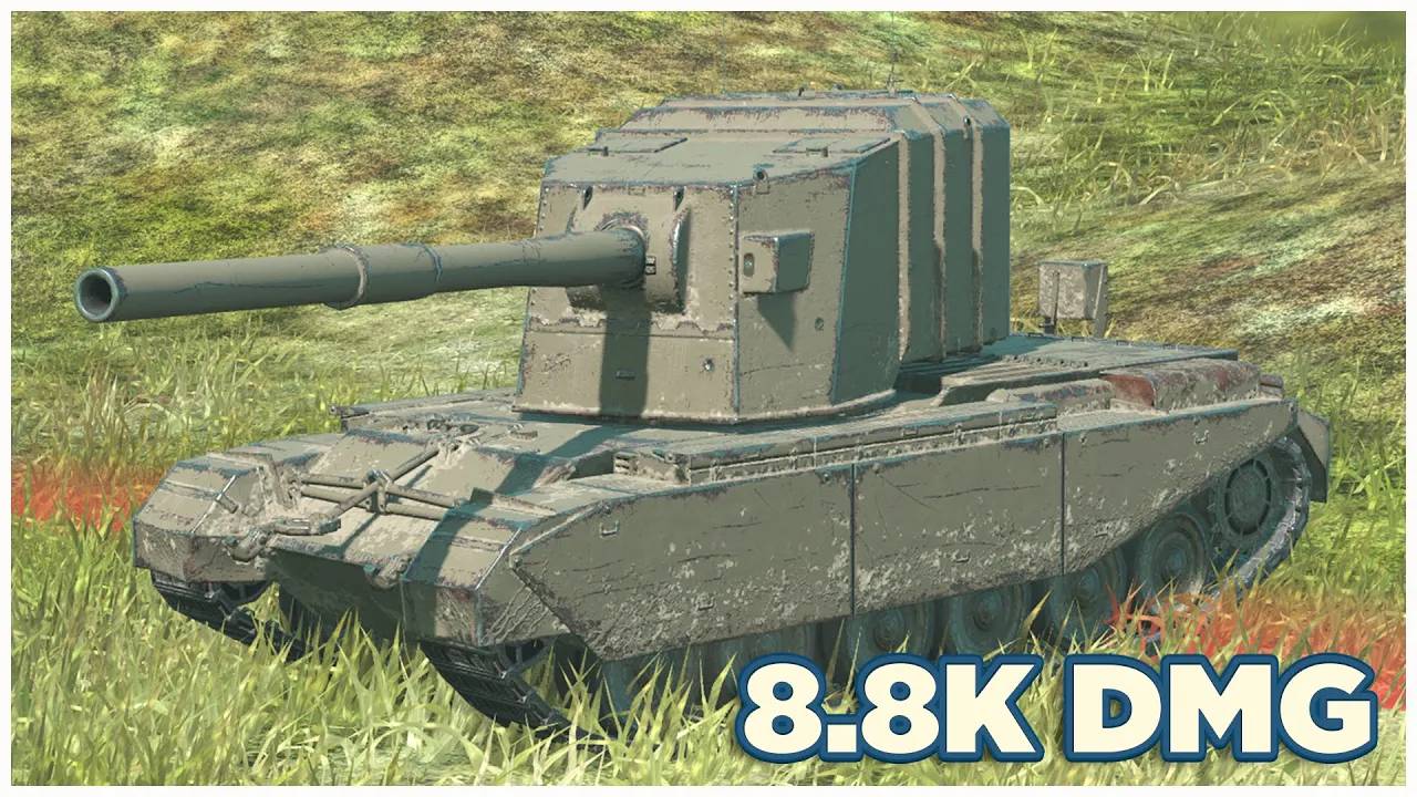 FV4005  8.8К УРОНА  5 ФРАГОВ  Tanks blitz