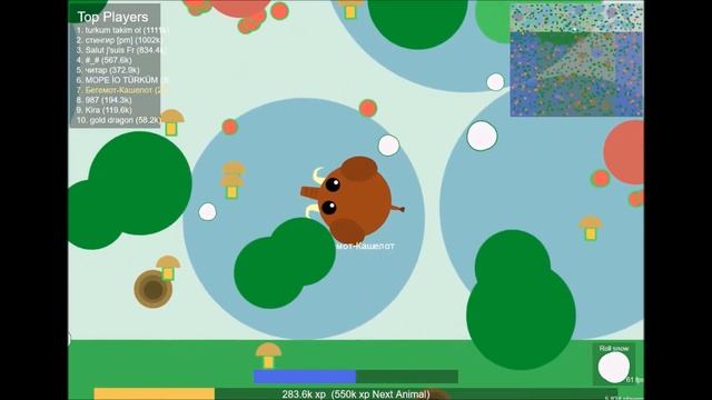 Прохождение mope.io(быстрое)