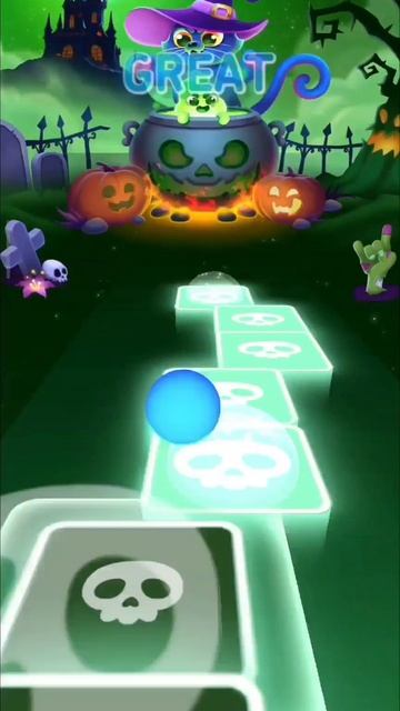 Играю в Tiles Hop на скорости х 2