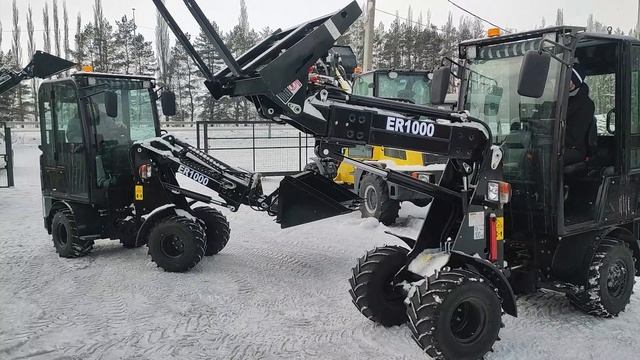 Погрузчики Sheng ER1000 вилы, ковши более 40 навесок