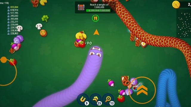 🐍WORMSZONE.IO | GIANT SLITHER SNAKE TOP 01 / Epic Worms Zone Best Gameplay! | #35