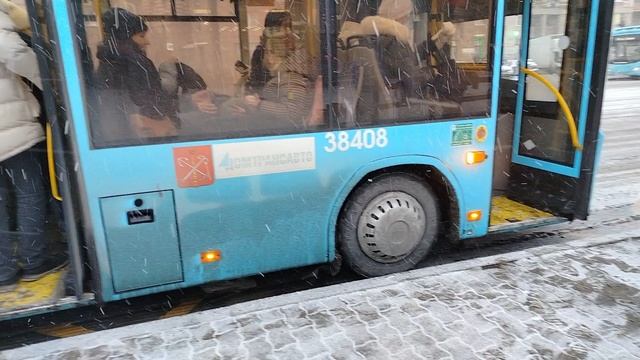 18 февраля 2025 г. Автобус 231 маршрут МАЗ-206.947 38408 Ст.М.Звёздная