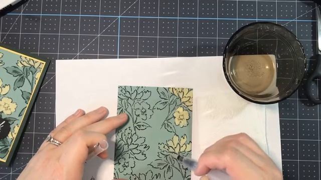 Hand-Penned Thinking of You Bleaching Technique Card