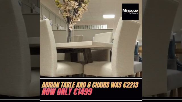 5 DAY MASSIVE STOCK CLEARANCE SALE Adrain Table and ChairsSale