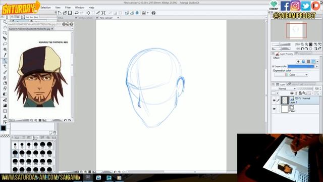 Live drawing with Q&A