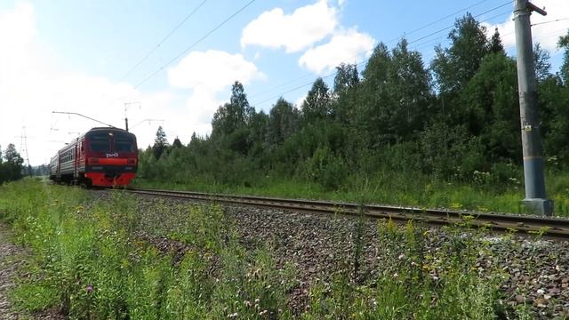 ЭД9МК-0099 проследует о.п. Студёный Плёс. (перегон Чульжан - Бельсу) Красноярская. ж.д.