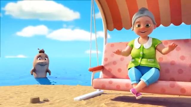 Беби Шарк - Танец и мультфильм - BEST Song for Kids! Джонни и Друзья _ LooLoo Kids (360p)