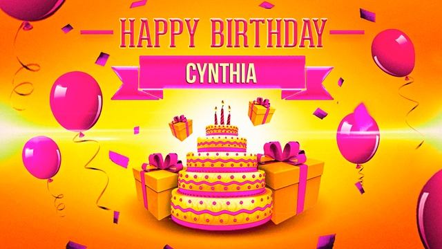 Happy Birthday Cynthia
