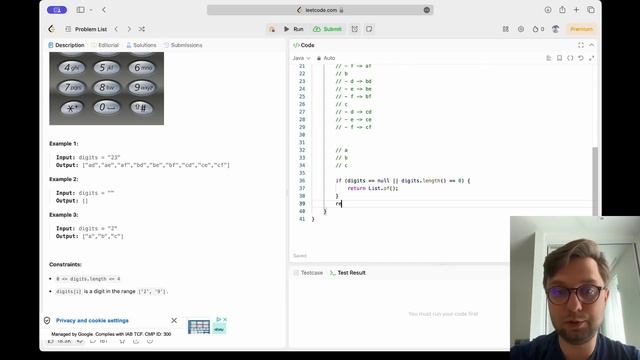 Letter Combinations of a Phone Number - [LEET] Code with me #17