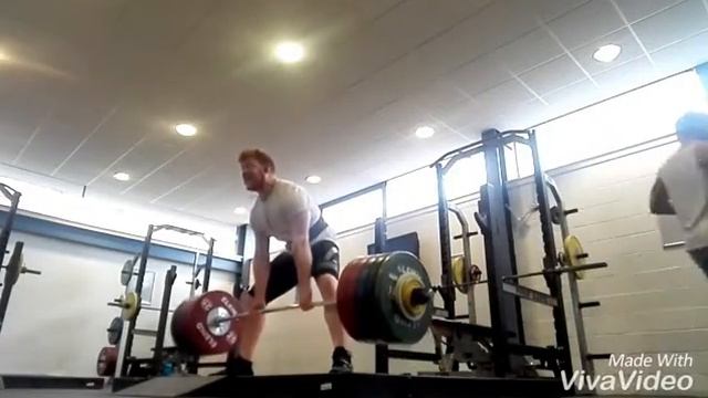 Deadlift day: 5x1@230-240 double pause