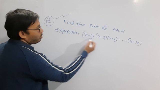 Sum of coefficient of(x-2)(x-3)(x-4).....(x-13)