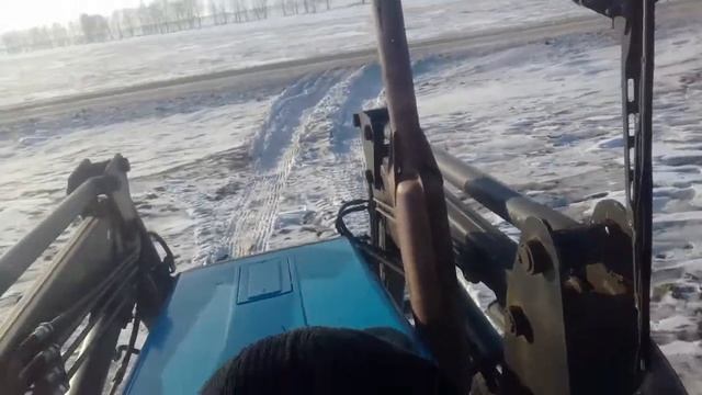 мтз 920.2 балочник зимой