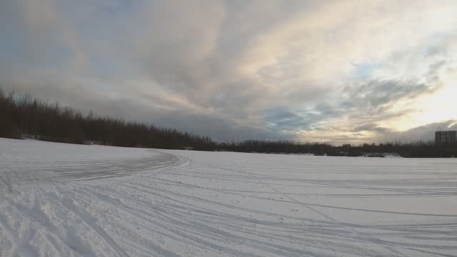 Ск Полет. Мотокросс на льду