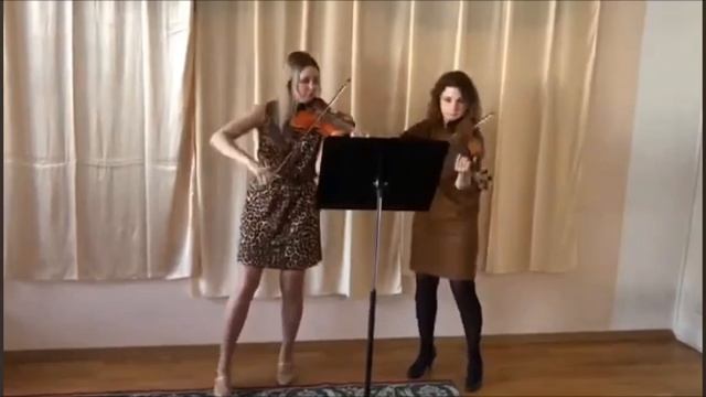 В. Моцарт Дуэт для двух скрипок.