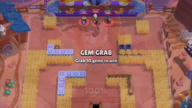 BRAWL STARS | 3X EL PRIMO HERO IN ONE GEM GRAB MATCH ON GEM FORT MAP! WILL OUR TEAM WIN?
