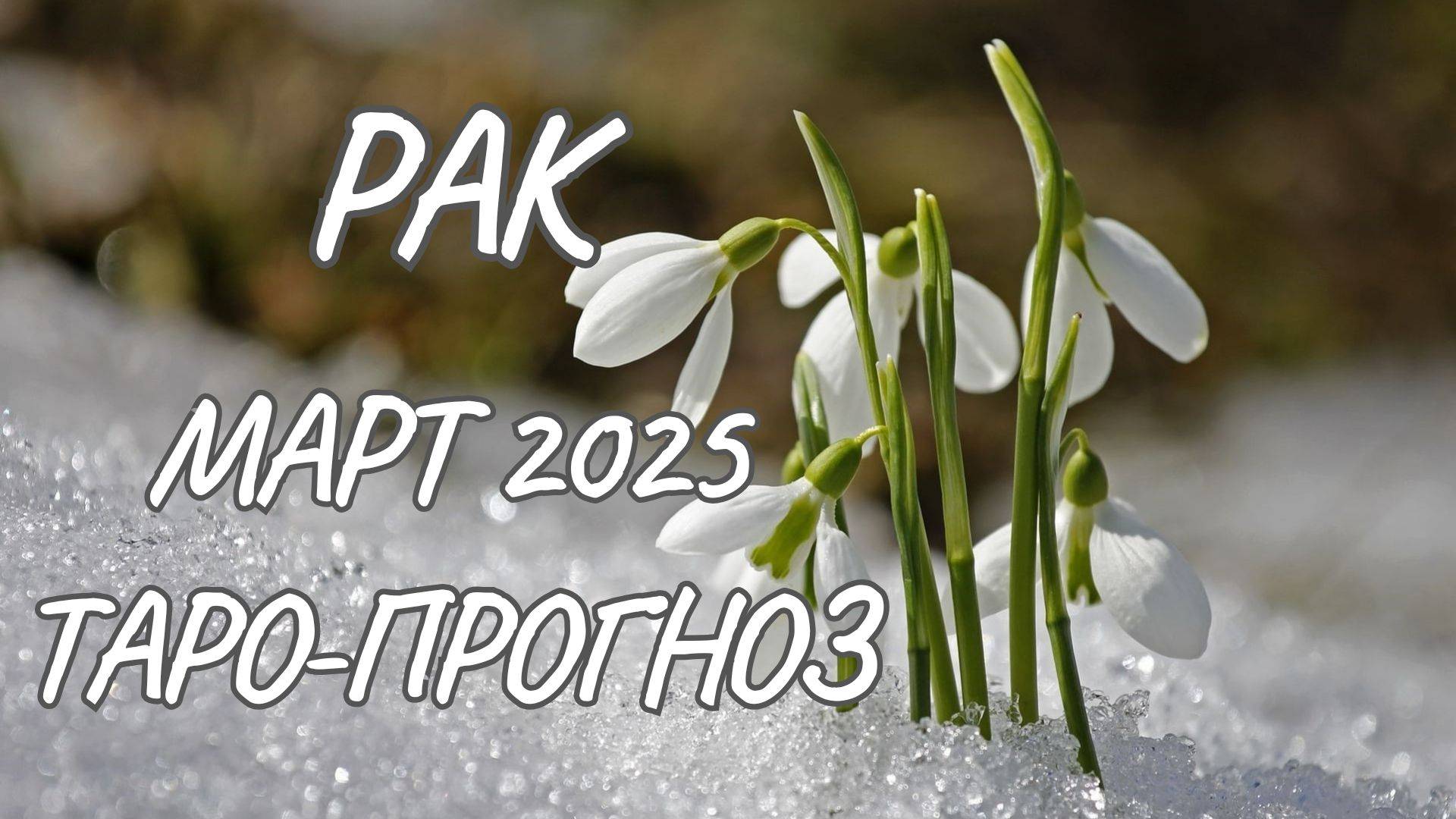 Рак ♋ Таро-прогноз на март 2025 года