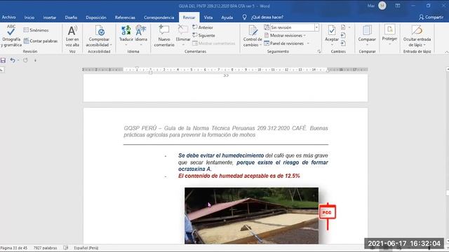 #Taller Propuestas de Guías Técnicas de Normas Técnicas Peruanas (NTP) de Café y Cacao - 2