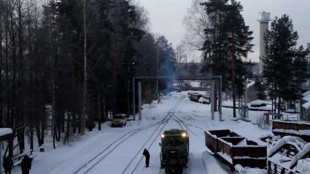 ЭСУ2А-434 с хозяйственным поездом, ст. Центральный поселок
