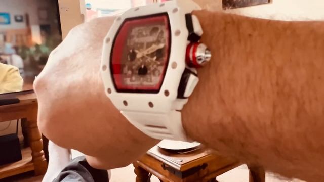 2023 Onola Red/White Richard Mille Homage - AliExpress £18