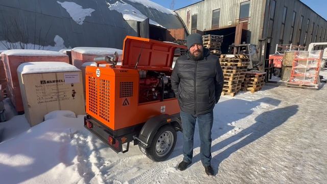 Дизельный компрессор ЗИФ ПВ 3,5_7 (3.5 куба, 7 бар)