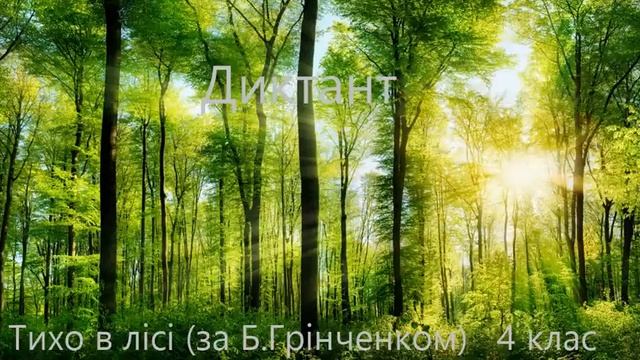 Диктант для 4 класу.