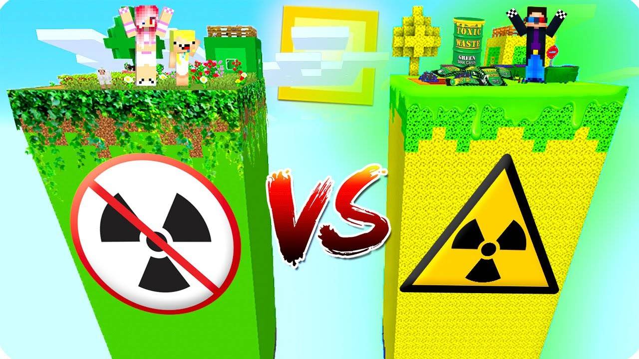 ТОКСИЧНЫЙ ЧАНК ПРОТИВ ПРИРОДНЫЙ ЧАНК В МАЙНКРАФТ ШЕДИ MINECRAFT