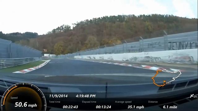 nurburgring lap 2014 BMW M6 sony action cam GPS 09.11.2014