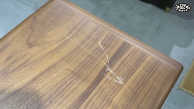 Как устранить поперечную царапину на шпоне
