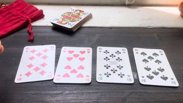 Десятки всех мастей 10 ♣️♥️♠️♦️ значения игральных карт