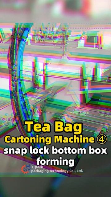 Tea Bag Cartoning Machine ④snap lock bottom box forming